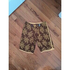 OP Mens size 31 Brown & Yellow Board Shorts